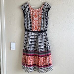 Halogen geometric print dress